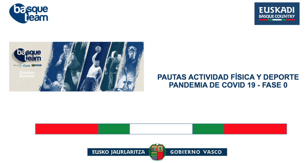 Pautas actividad física y deporte. Pandemia covid-19: Fase 0