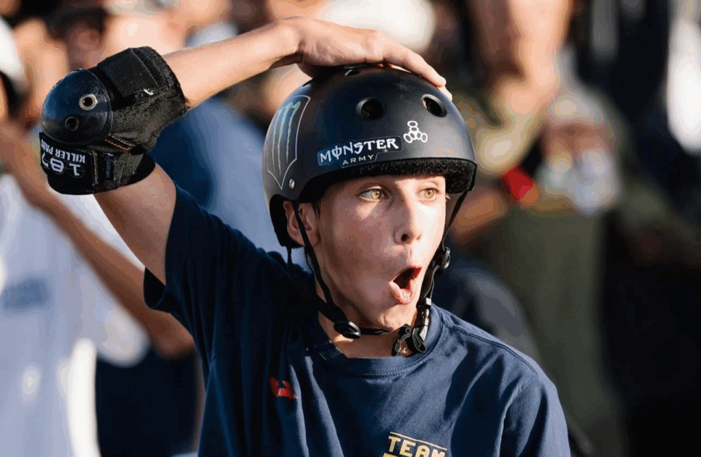 Egoitz Bijueska Basque Teameko skaterrak erakustaldia eman eta Ostiako Munduko Kopa irabazi du