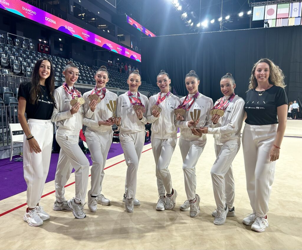 El conjunto de Salma Solaun, gimnasta de Basque Team, se cuelga tres oros en la Copa del Mundo de Cluj-Napoca