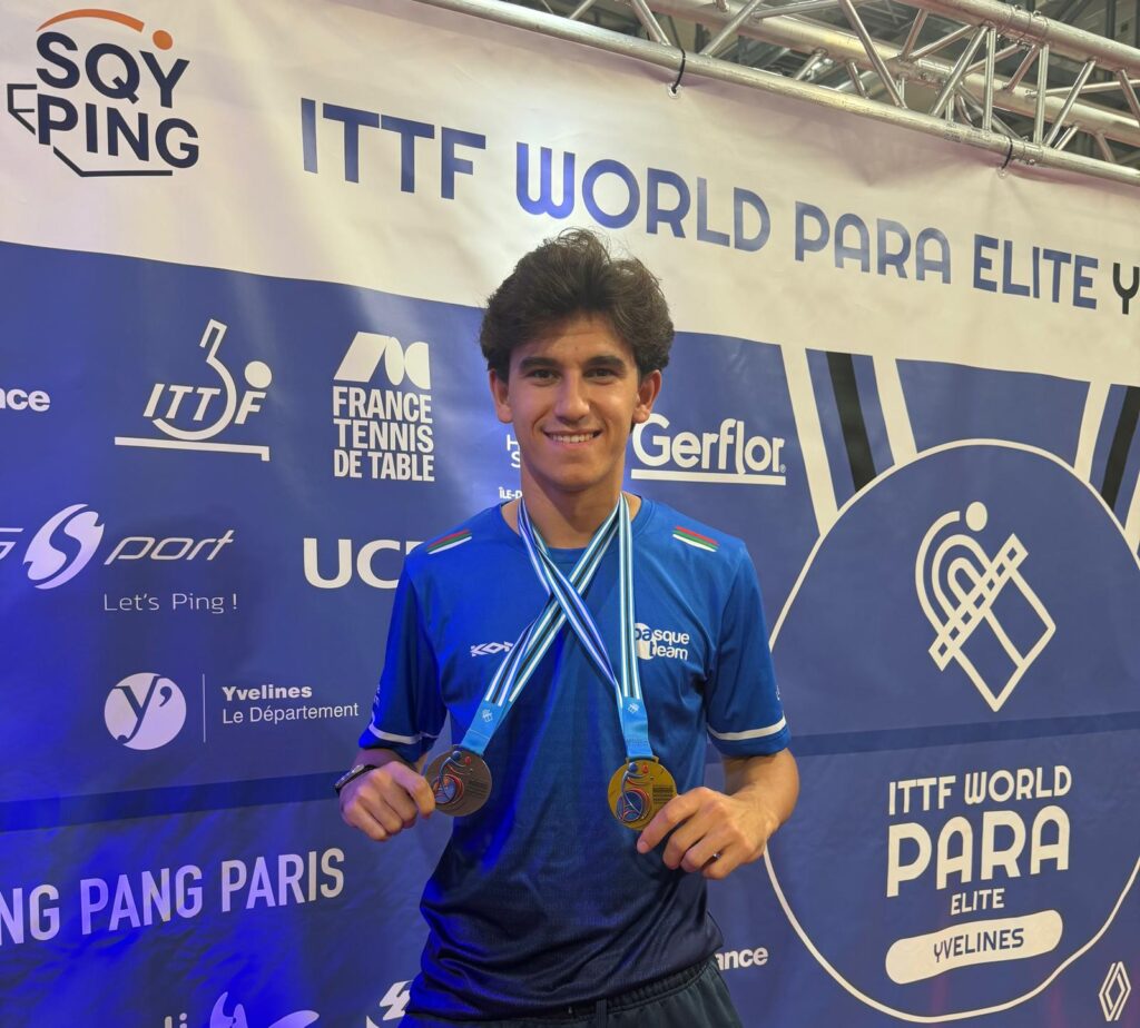 Ander Cepas logra dos medallas en el ITTF World Para Elite Yvelines