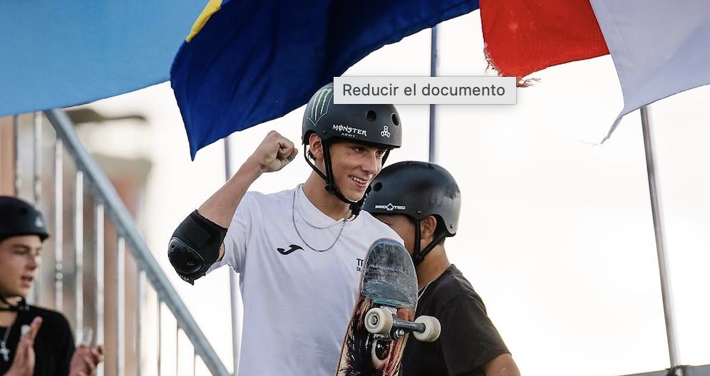 El skater de Basque Team Egoitz Bijueska roza las medallas de vert en el Mundial de Asunción